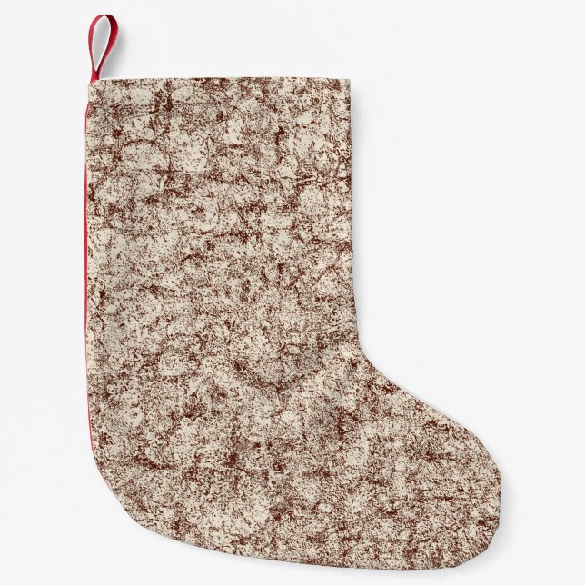 Brown abstract grunge backgroundabstract, ancient, small christmas stocking (Front)