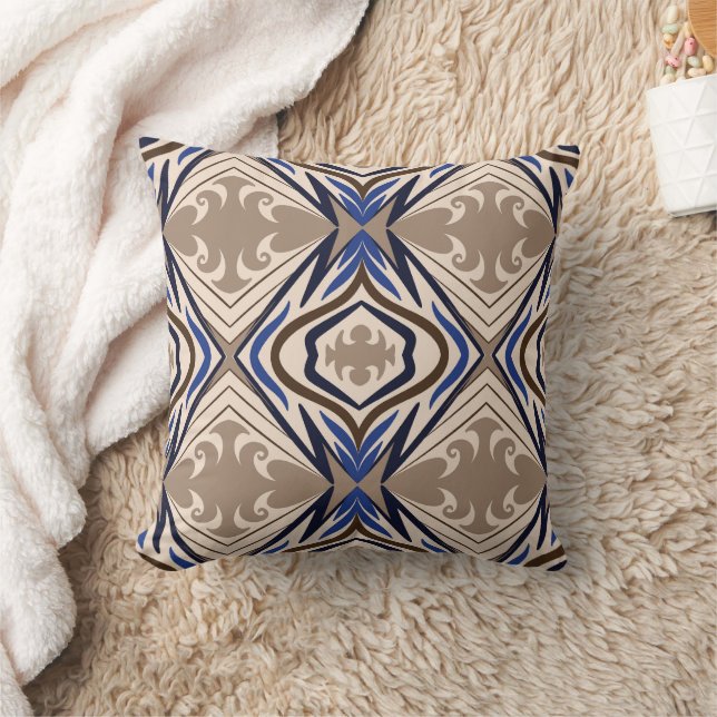 brown abstract oriental cushion (Blanket)