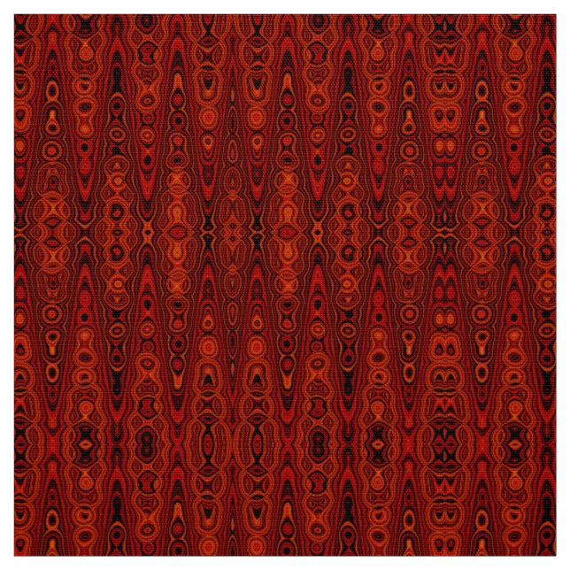 Brown abstract pattern fabric (Swatch)