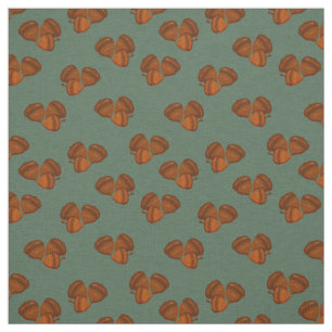 Brown Acorns Prim Fabric