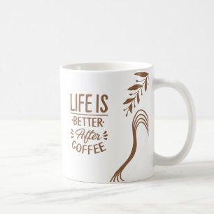 Brown Aesthetic Coffee Inspiration Wraparound Mug