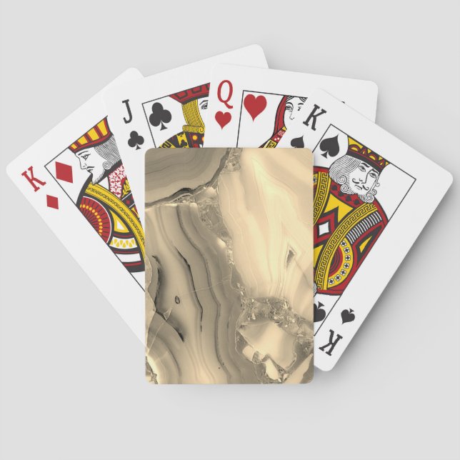Brown Agate Playing Cards (Back)