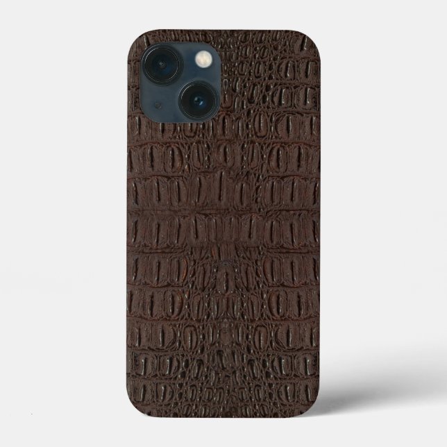 Brown Alligator Skin Print Case-Mate iPhone Case (Back)