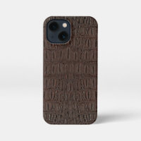 Brown Alligator Skin Print