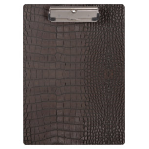 Brown Alligator Texture Print Clipboard