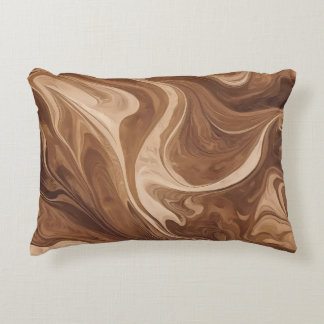 Brown and Beige Marble  Decorative Cushion