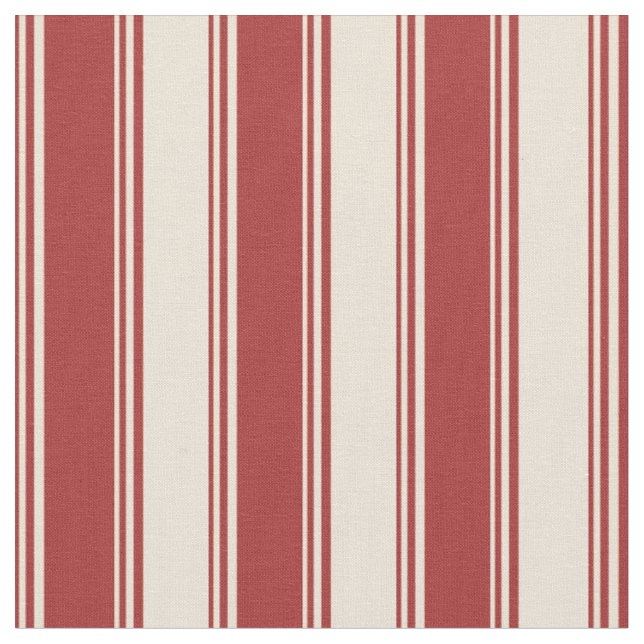 Brown and Bisque Lines Fabric (Close Up)