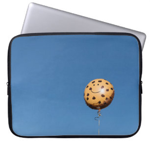 Brown and black balloon laptop sleeve
