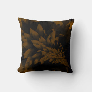 Brown and Black Bloom Cushion