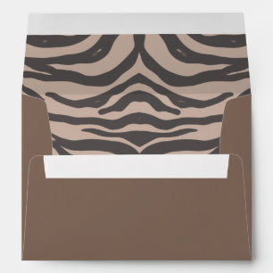 Brown and black  envelope