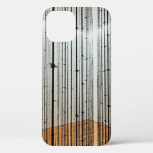 Brown and black illustration iPhone 12 case