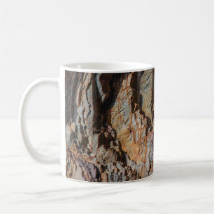 Brown and black rock formation coffee mug