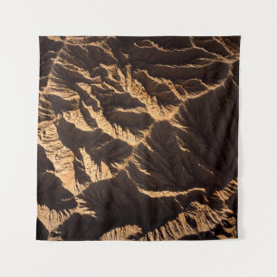 Brown and black sand in the morning tapestry