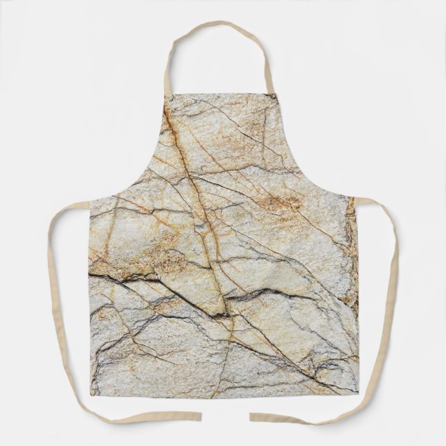 Brown and Black Textured Mable Stone  Apron (Front)
