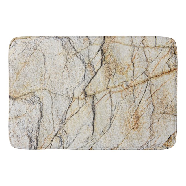 Brown and Black Textured Mable Stone  Bath Mat (Front)