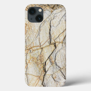 Brown and Black Textured Mable Stone  iPhone 13 Case