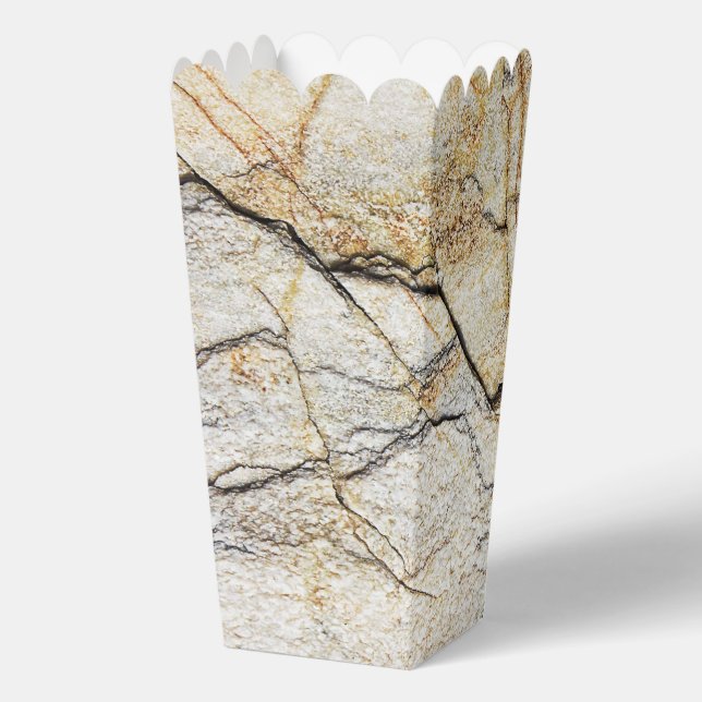 Brown and Black Textured Mable Stone  Favour Box (Back)