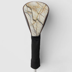 Brown and Black Textured Mable Stone  Golf Head Cover
