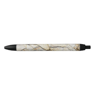 Brown and Black Textured Mable Stone  Ink Pen