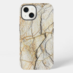 Brown and Black Textured Mable Stone iPhone 13 Case