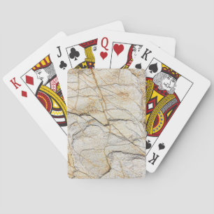 Brown and Black Textured Mable Stone Playing Cards