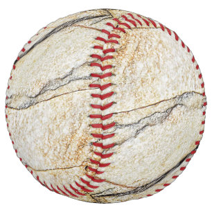 Brown and Black Textured Mable Stone Softball