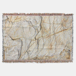 Brown and Black Textured Mable Stone  Throw Blanket