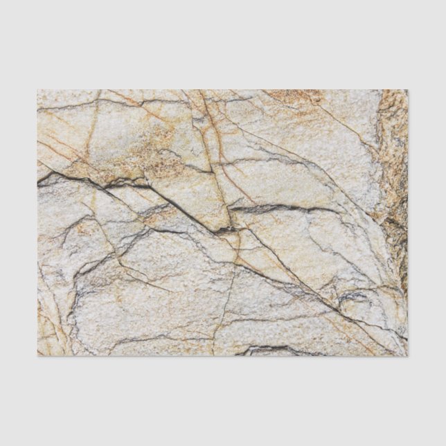 Brown and Black Textured Mable Stone  Tissue Paper (Front)