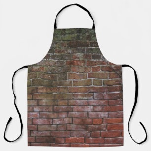 Brown and black wooden board apron