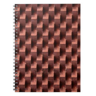 Brown and black wooden board notebook