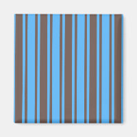 Brown and blue candy stripes