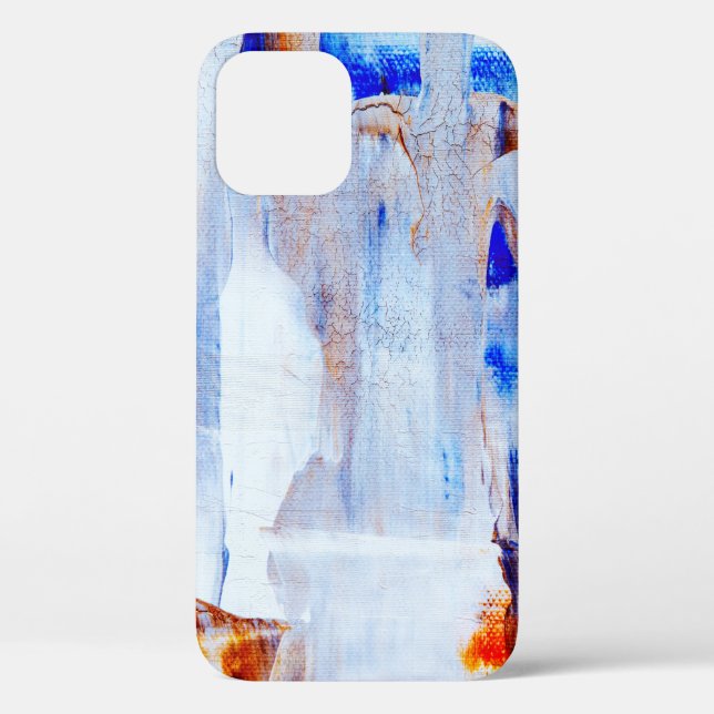 Brown and blue liquid painting Case-Mate iPhone case (Back)