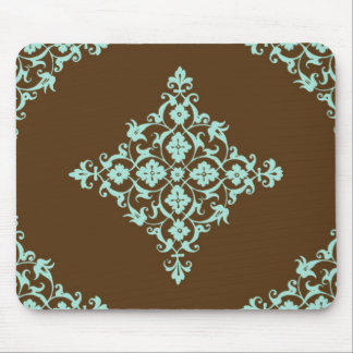 Brown and Blue mouse pad