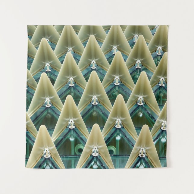 Brown and blue wallpaper tapestry (Front)