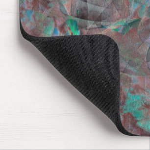 Brown and cyanish spots on unfinished wall plaster mouse pad