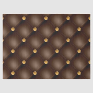Brown and Gold Tufted Tissue Paper