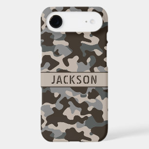 Brown and Gray Camouflage Personalized