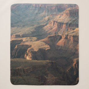 BROWN AND GRAY ROCK FORMATION SHERPA BLANKET