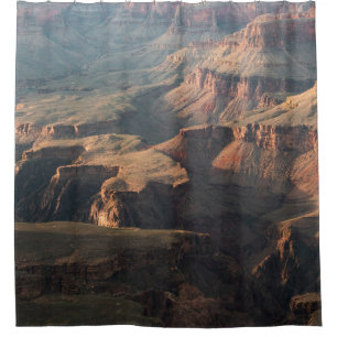 BROWN AND GRAY ROCK FORMATION SHOWER CURTAIN