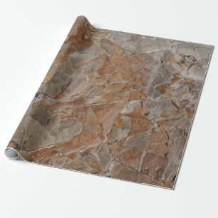 Brown and grey concrete frame wrapping paper