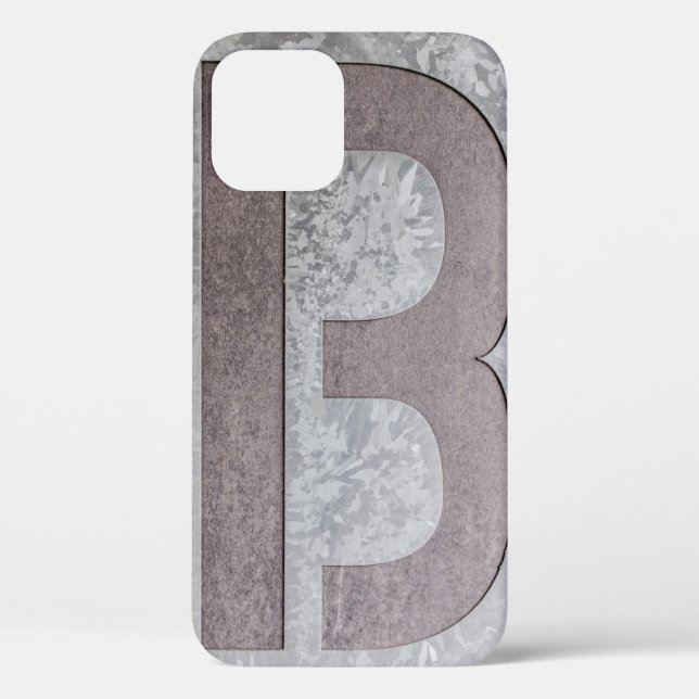 Brown and grey letter B artwork Case-Mate iPhone Case (Back)