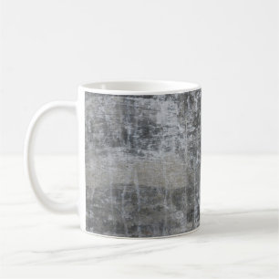 Brown and grey panel coffee mug