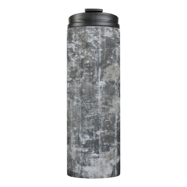 Brown and grey panel thermal tumbler (Front)