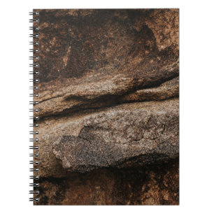 Brown and grey rock formation notebook
