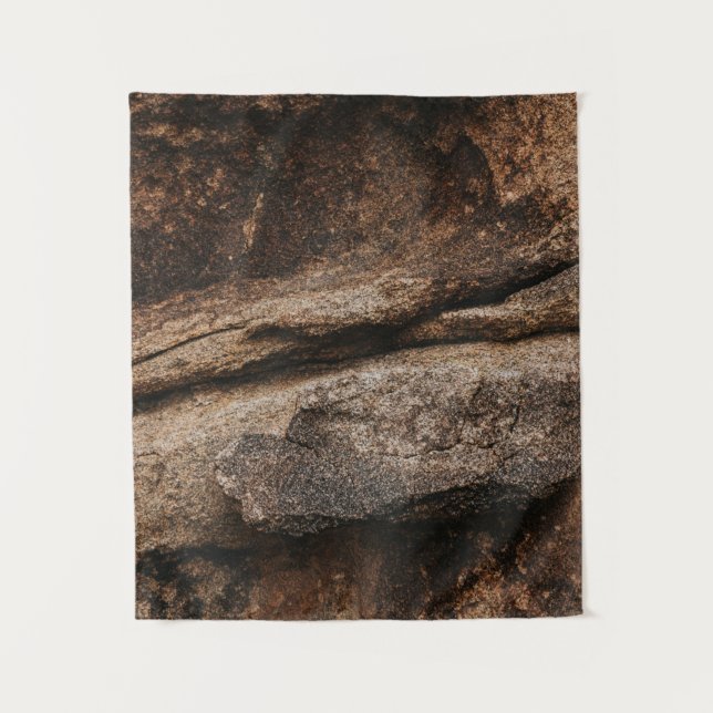 Brown and grey rock formation tapestry (Front)