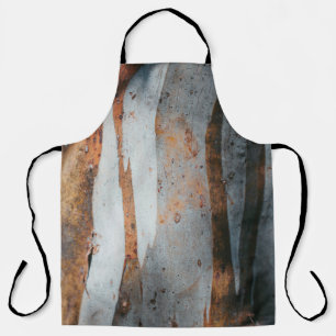 Brown and grey tree trunk apron