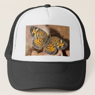 Brown and Orange Moth Apparel and Gifts Trucker Hat