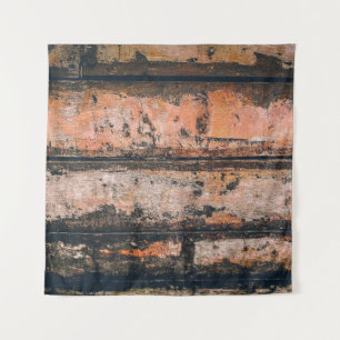 Brown and orange panel tapestry