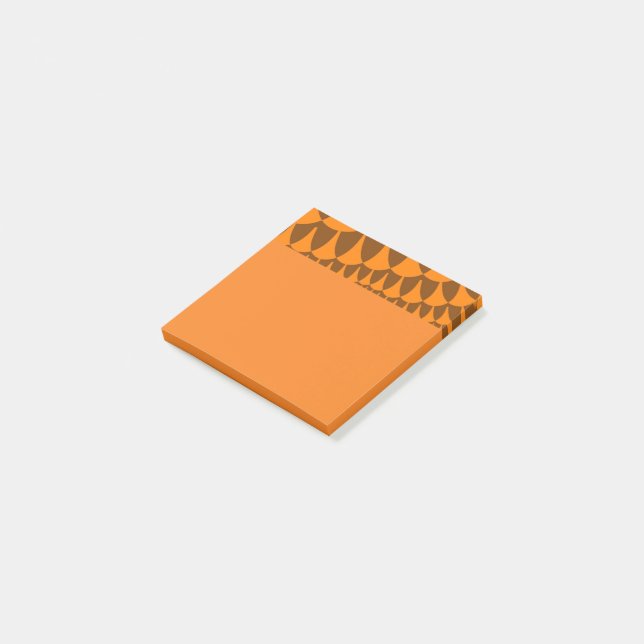 Brown and Orange Scales Post-it Notes (Angled)