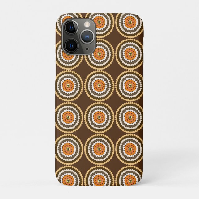 Brown And Orange Spotty Spots,  Case-Mate iPhone Case (Back)